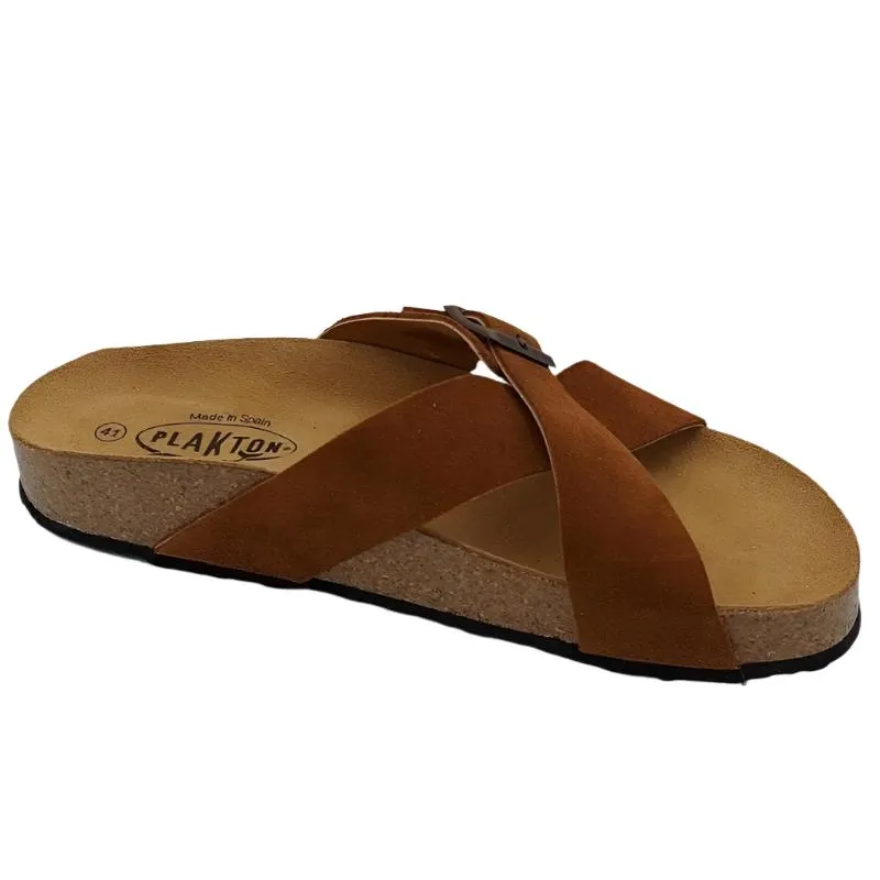 Plakton CP Baker Leather Women's Sandal - Brown
