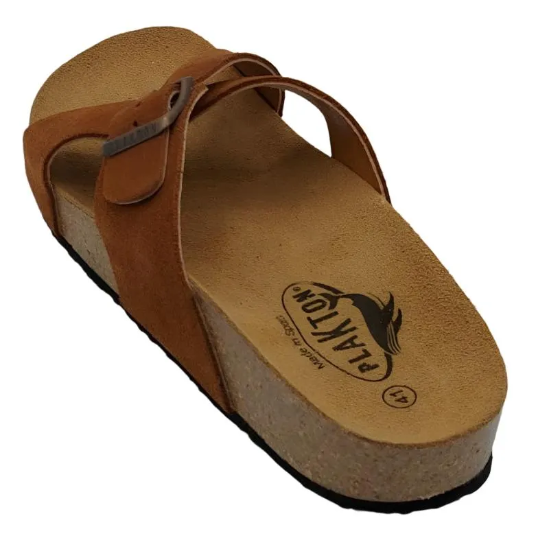 Plakton CP Baker Leather Women's Sandal - Brown