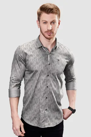 Remington Grey Stripe Printed Shirt