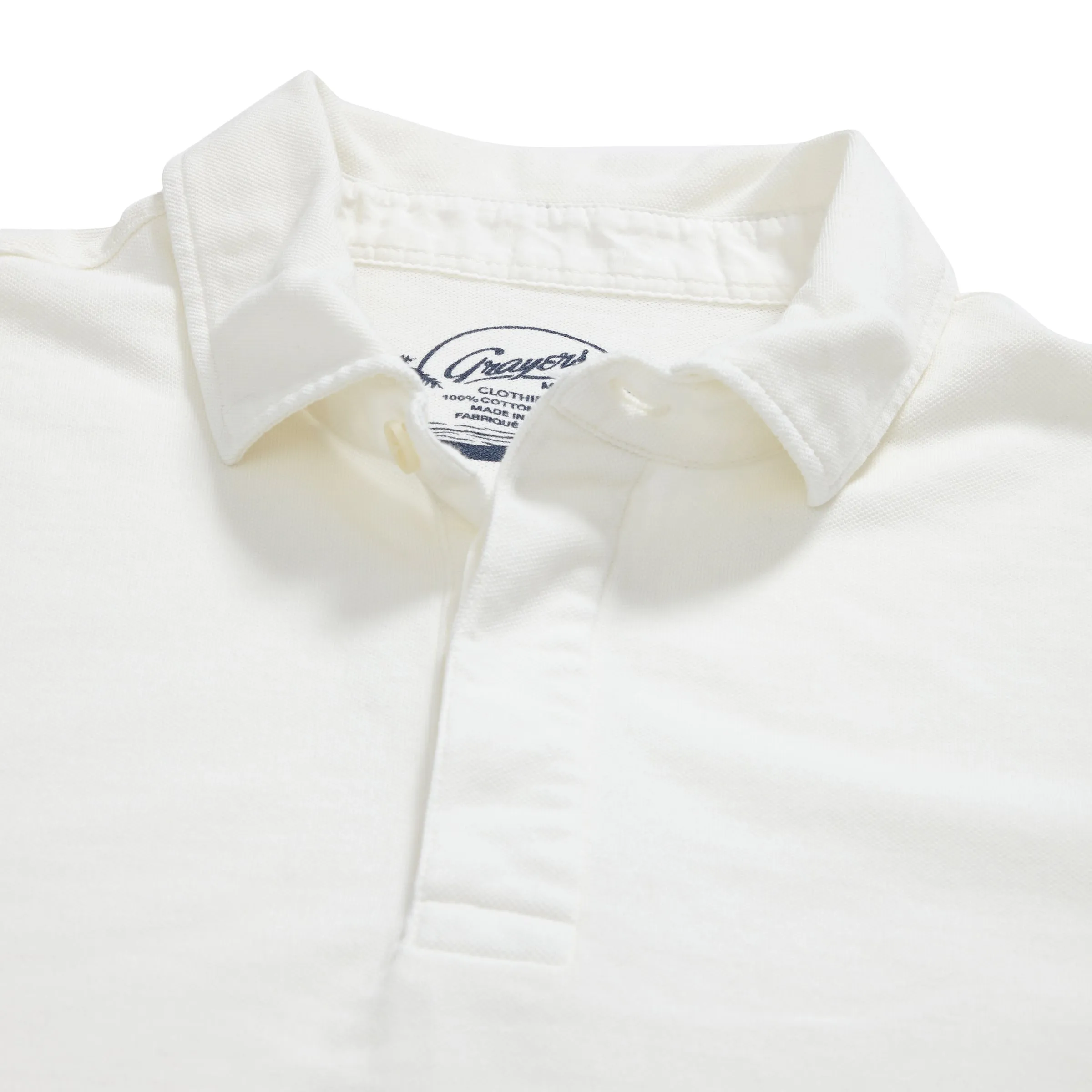 Rutger Pique Polo - Snow White (Final Sale)*