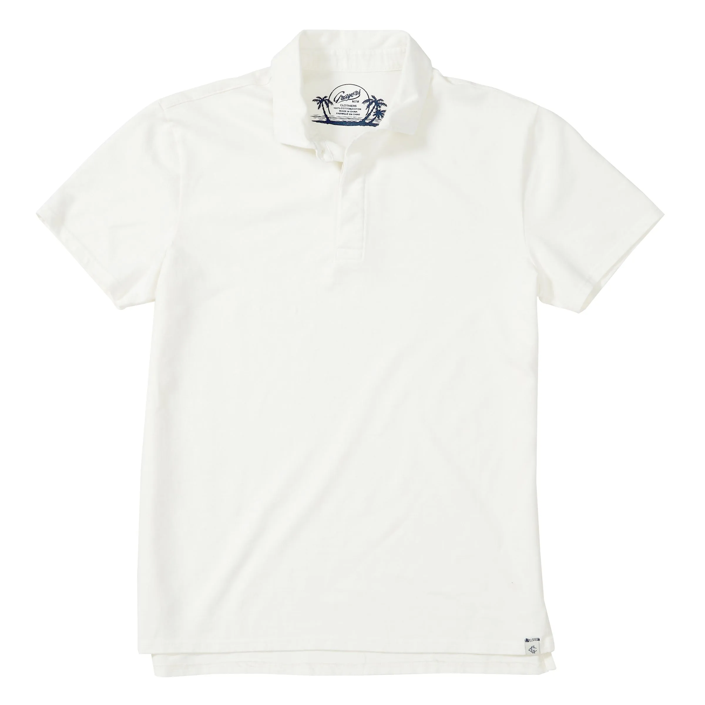 Rutger Pique Polo - Snow White (Final Sale)*