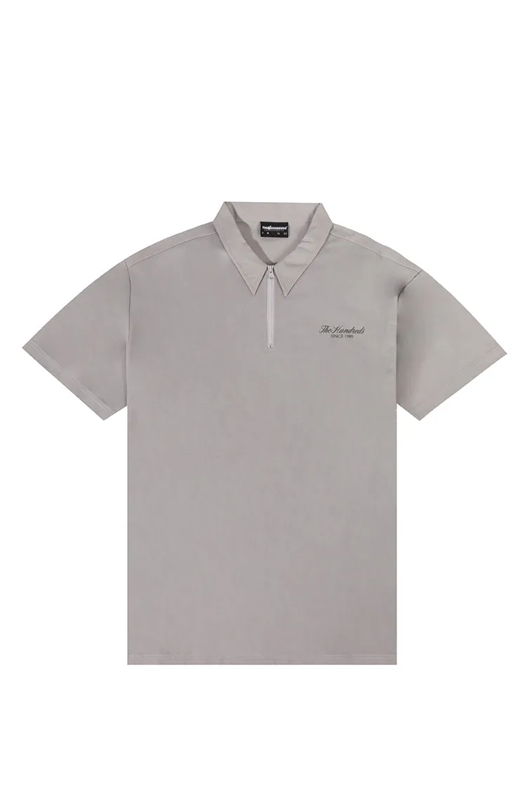 Script Half-Zip Shirt