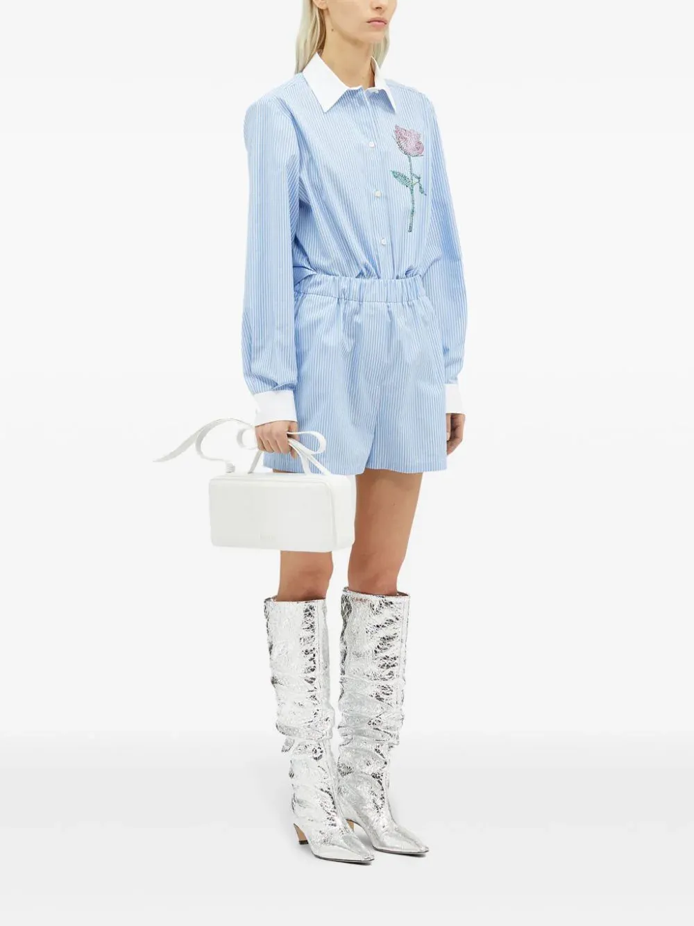 Shirt With Flower Detail