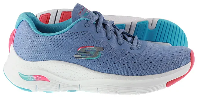 Skechers Trainers Womens Arch Fit Infinity Cool Blue Multi
