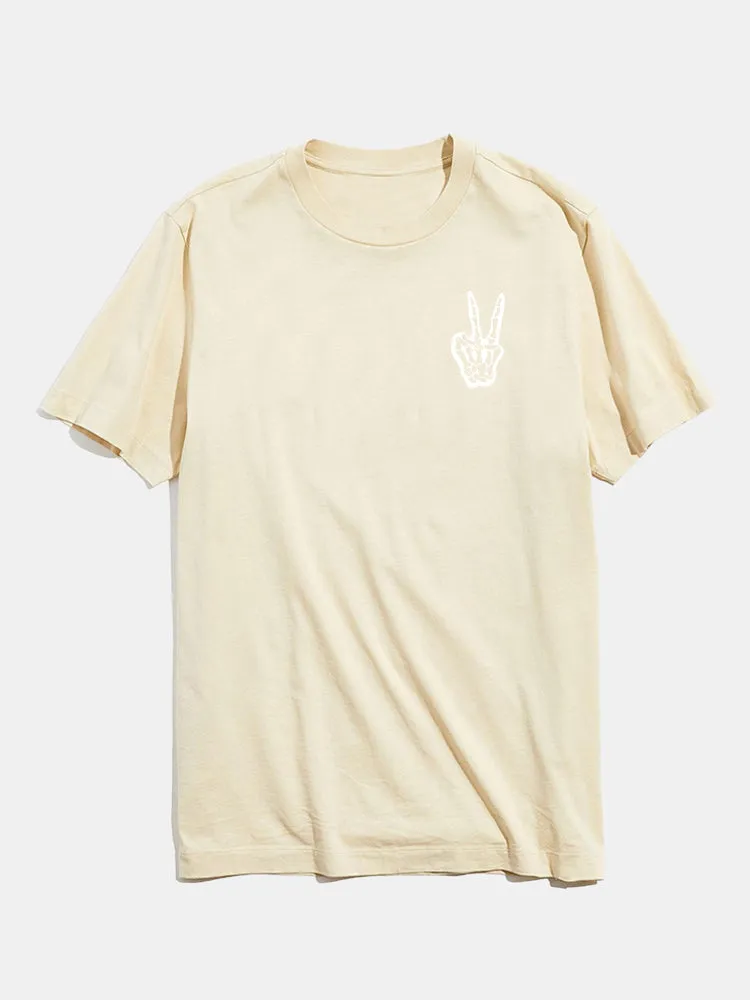 Skeleton Hand Graphic T-Shirts