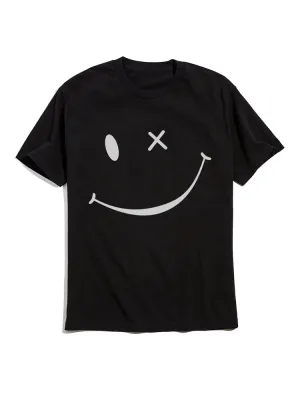 Smile Face Short Sleeve T-Shirts