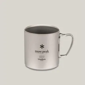 SNOW PEAK TI-DOUBLE 450G MUG - TITANIUM