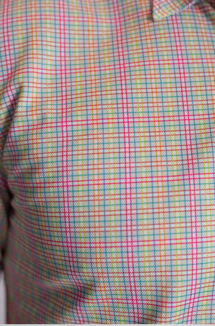 Spectrum Check Short Sleeve Tech Shirt