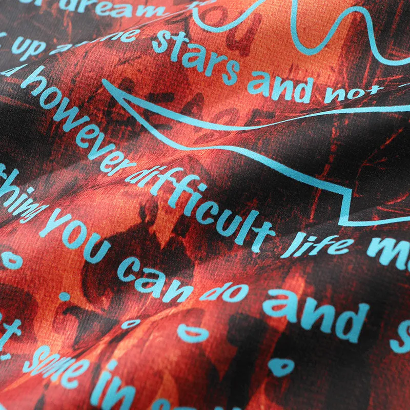 Street Style Graffiti Letter Print Cotton T-Shirt