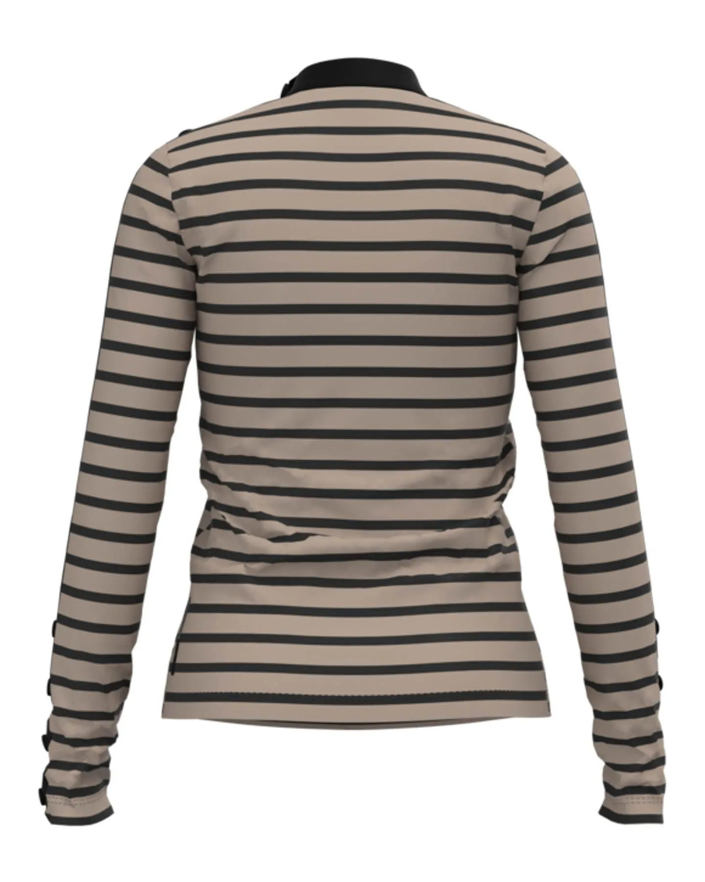 Striped Button Detail Top