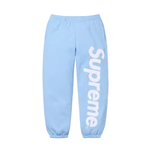Supreme Satin Appliqué Sweatpant 'Light Blue'