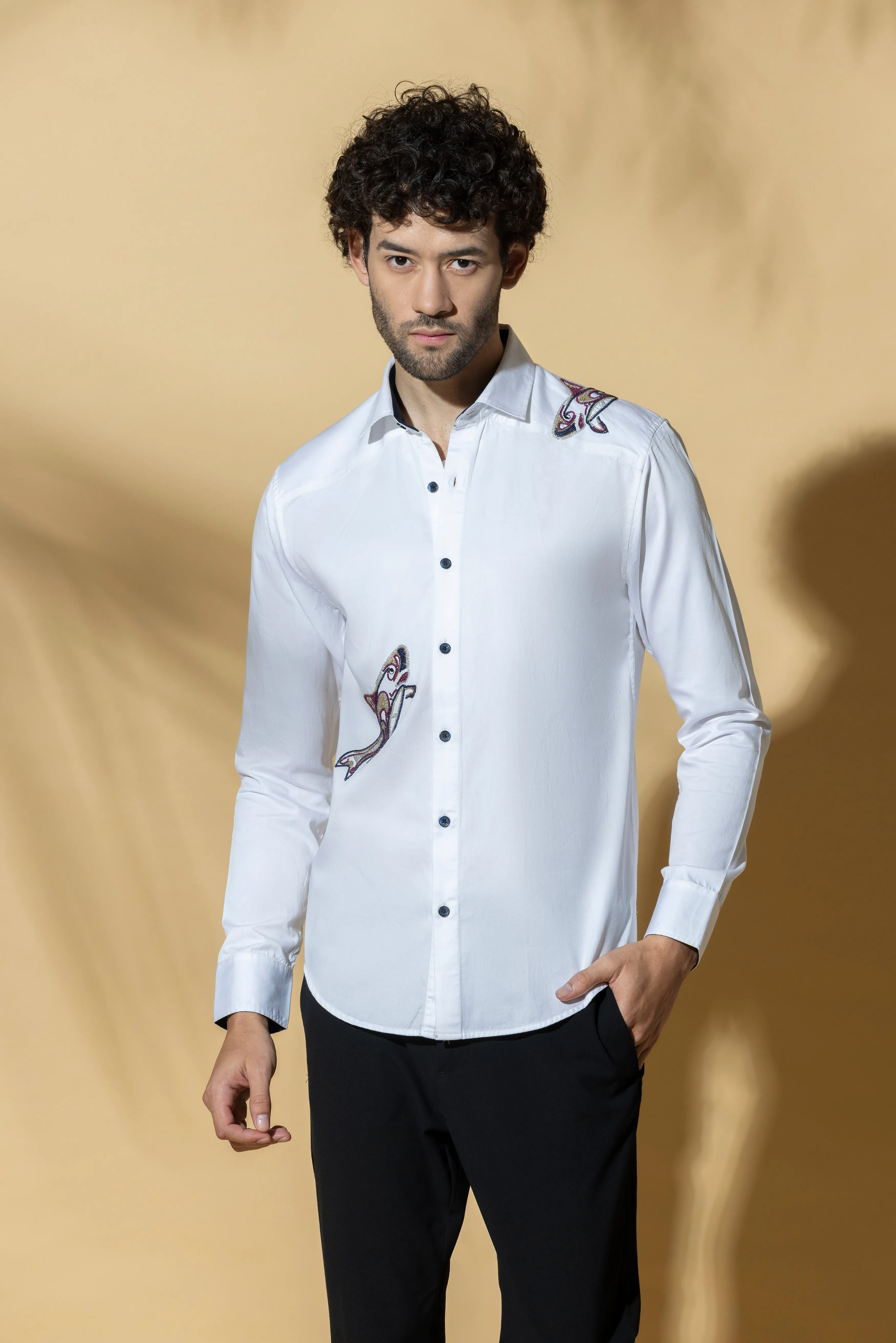 The Whale Up Shirt - Embroidered Shirts