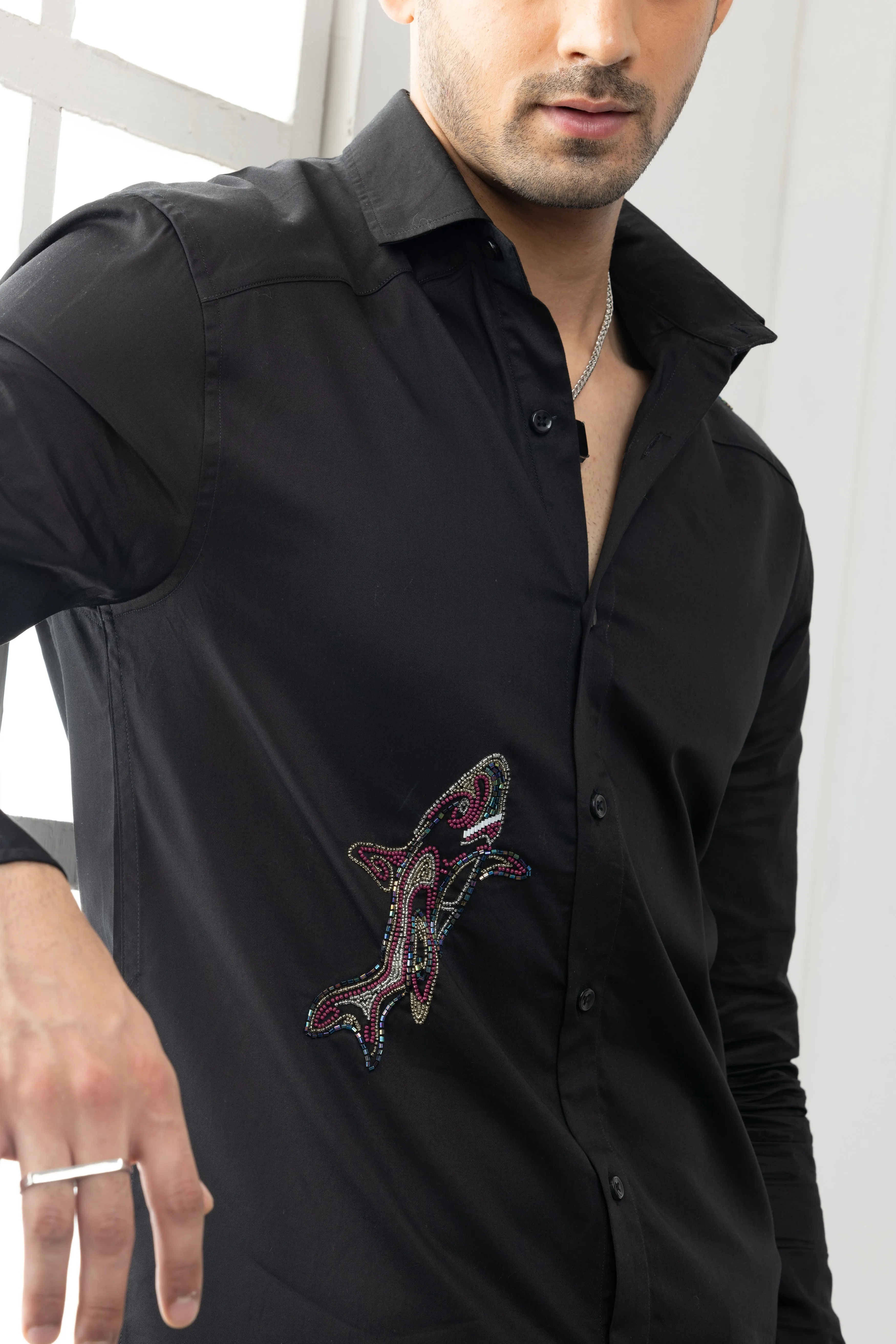 The Whale Up Shirt - Embroidered Shirts