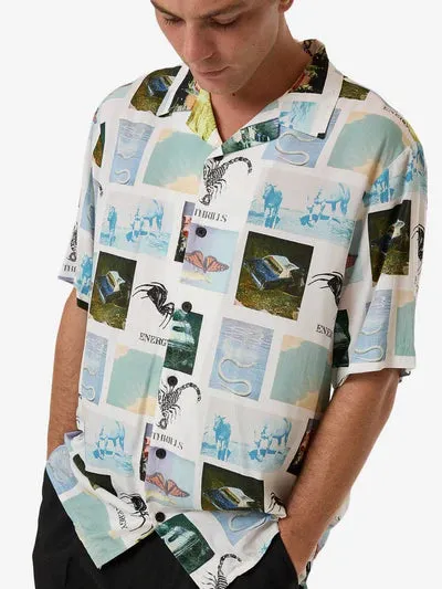 THRILLS - Energy Bowling Short Sleeve Shirt - WHITE