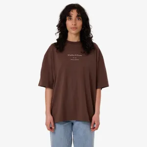 THRILLS Women's Dalia Oversized Tee - Coffee
