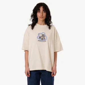 THRILLS Women's James Adams Anarchy Oversized Tee - Heritage White
