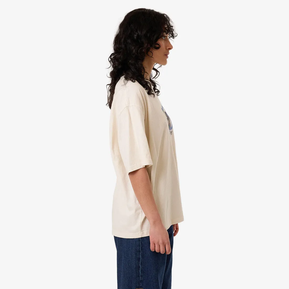 THRILLS Women's James Adams Anarchy Oversized Tee - Heritage White