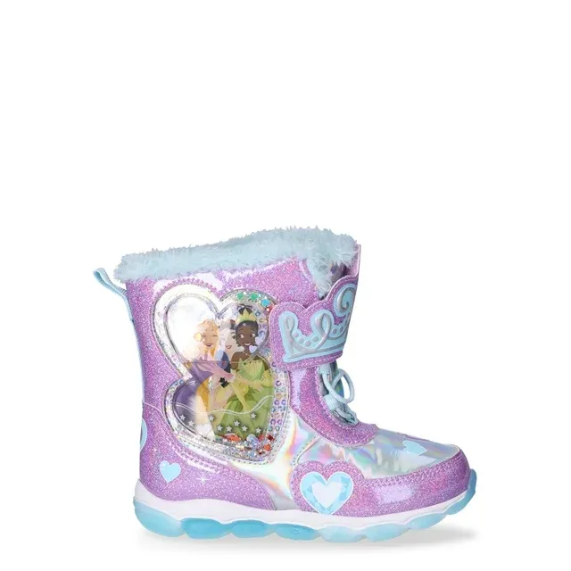 Toddler Girl fleece-lined Light Up Winter Snow Boots