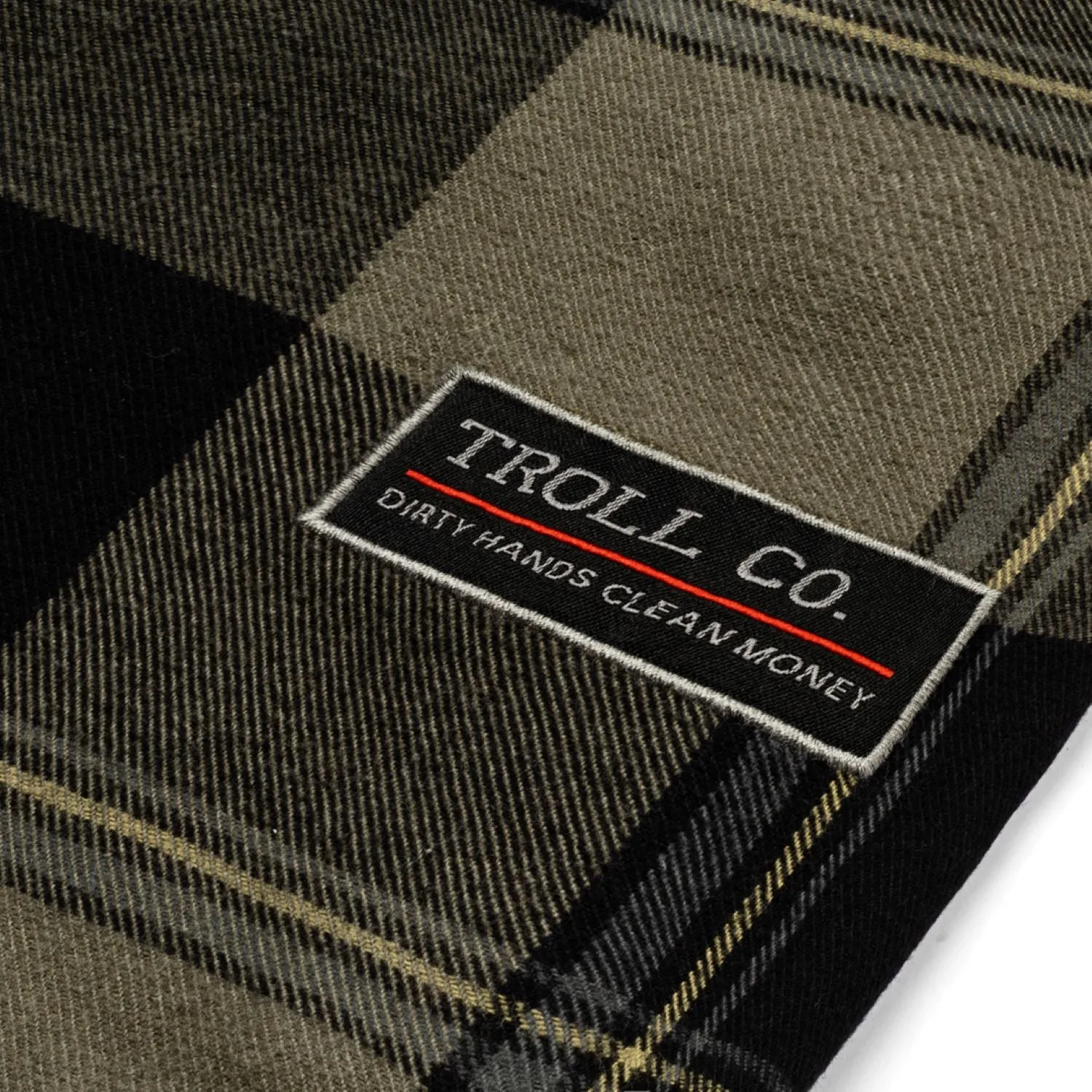 Troll Co. Men's Gridlock Button-Down Long Sleeve Flannel Shirt