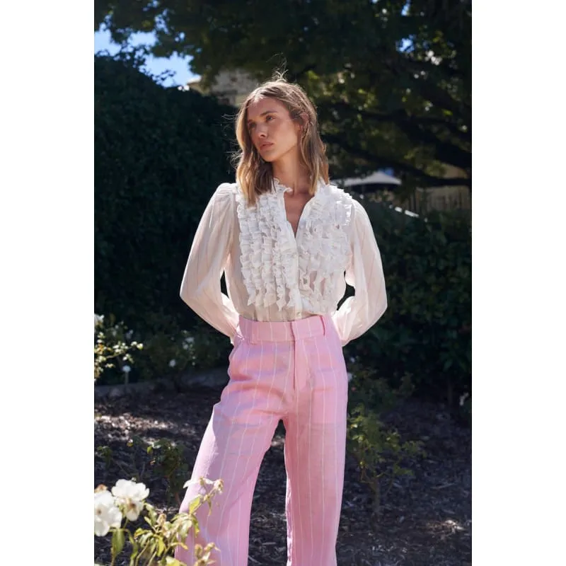 Vera Blouse | Cloud Stripe