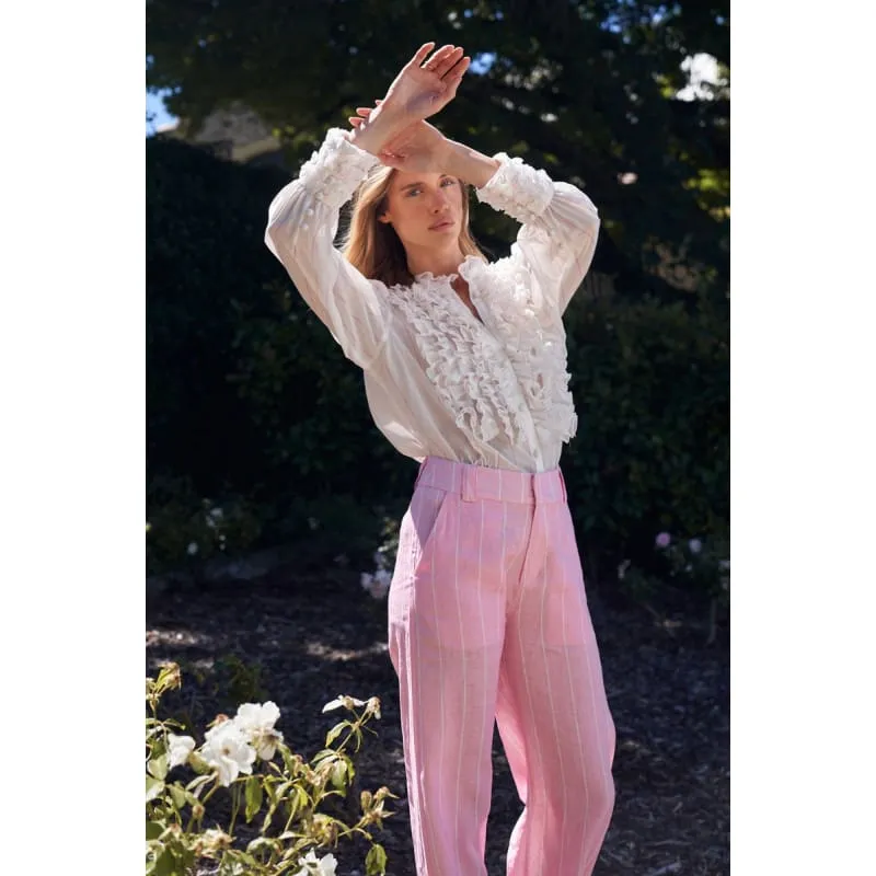 Vera Blouse | Cloud Stripe