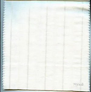 white linen fabric {satin stripes & lurex} 54" wide [1256]