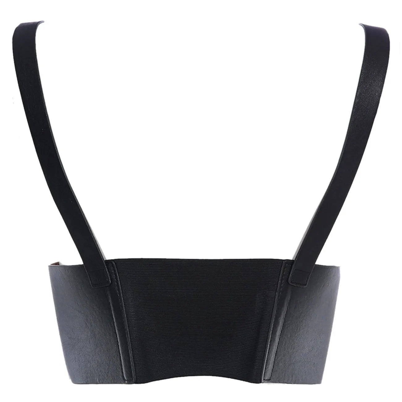 WLS Personalized Punk Strap PU Sling Vest