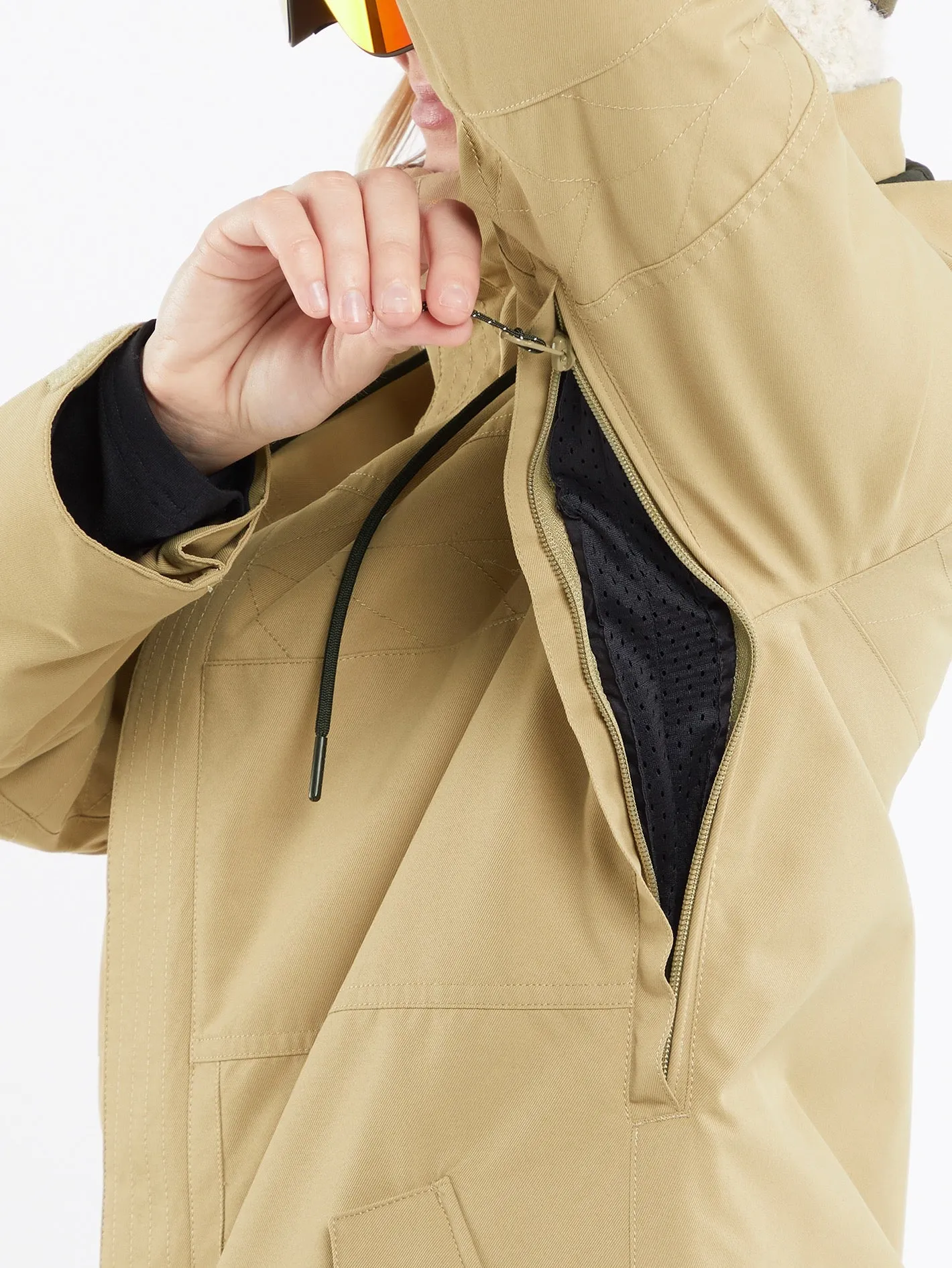Womens Fawn Insulated Jacket - Dark Khaki