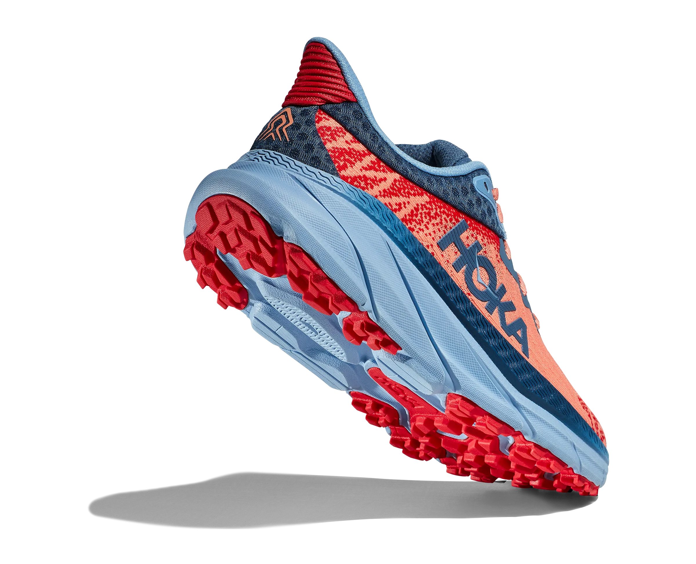 WOMEN'S HOKA CHALLENGER ATR 7 1134498PPYR COLOR: PAPAYA/REAL TEAL