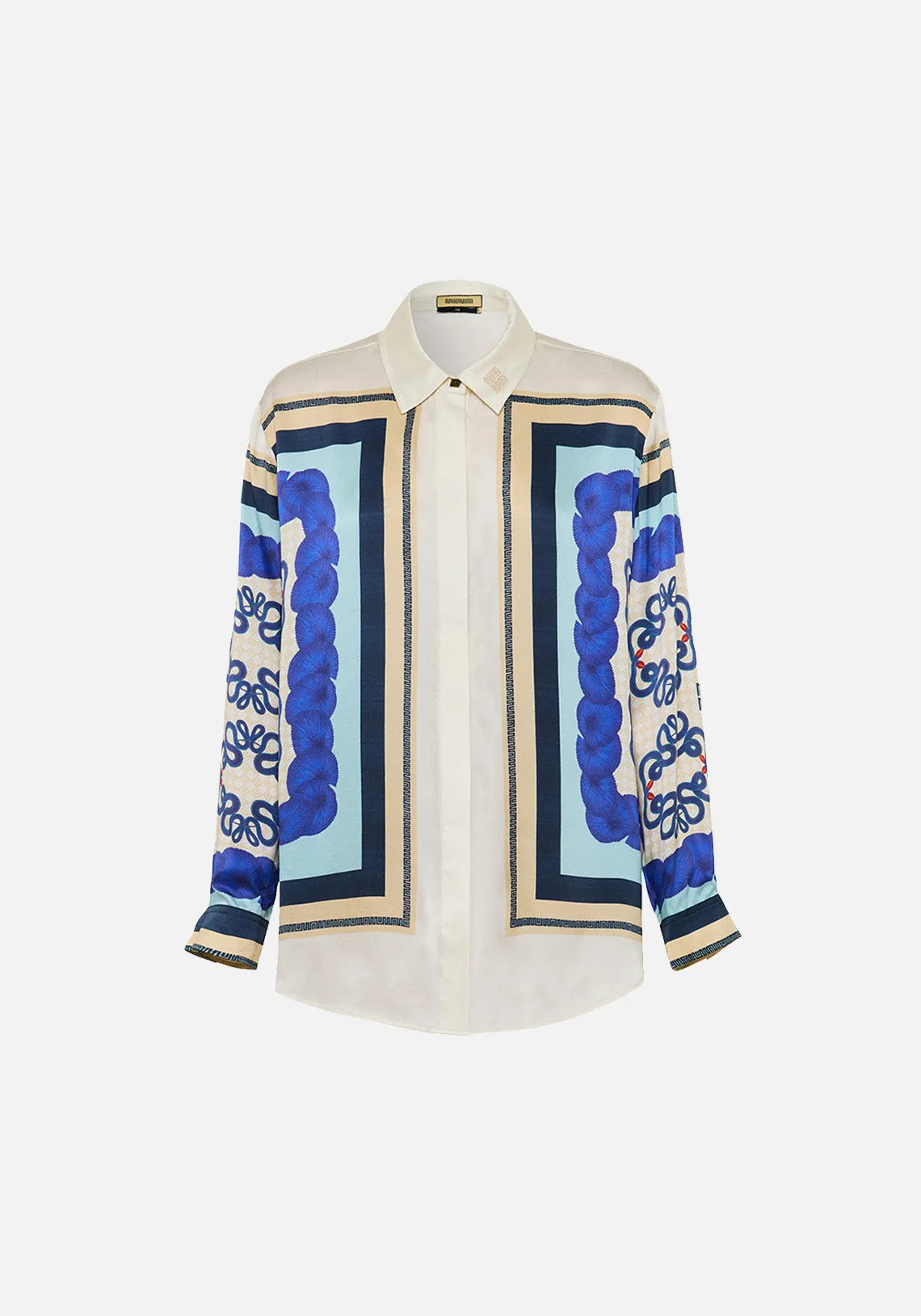 YIN BLUE DIAMOND LS SHIRT