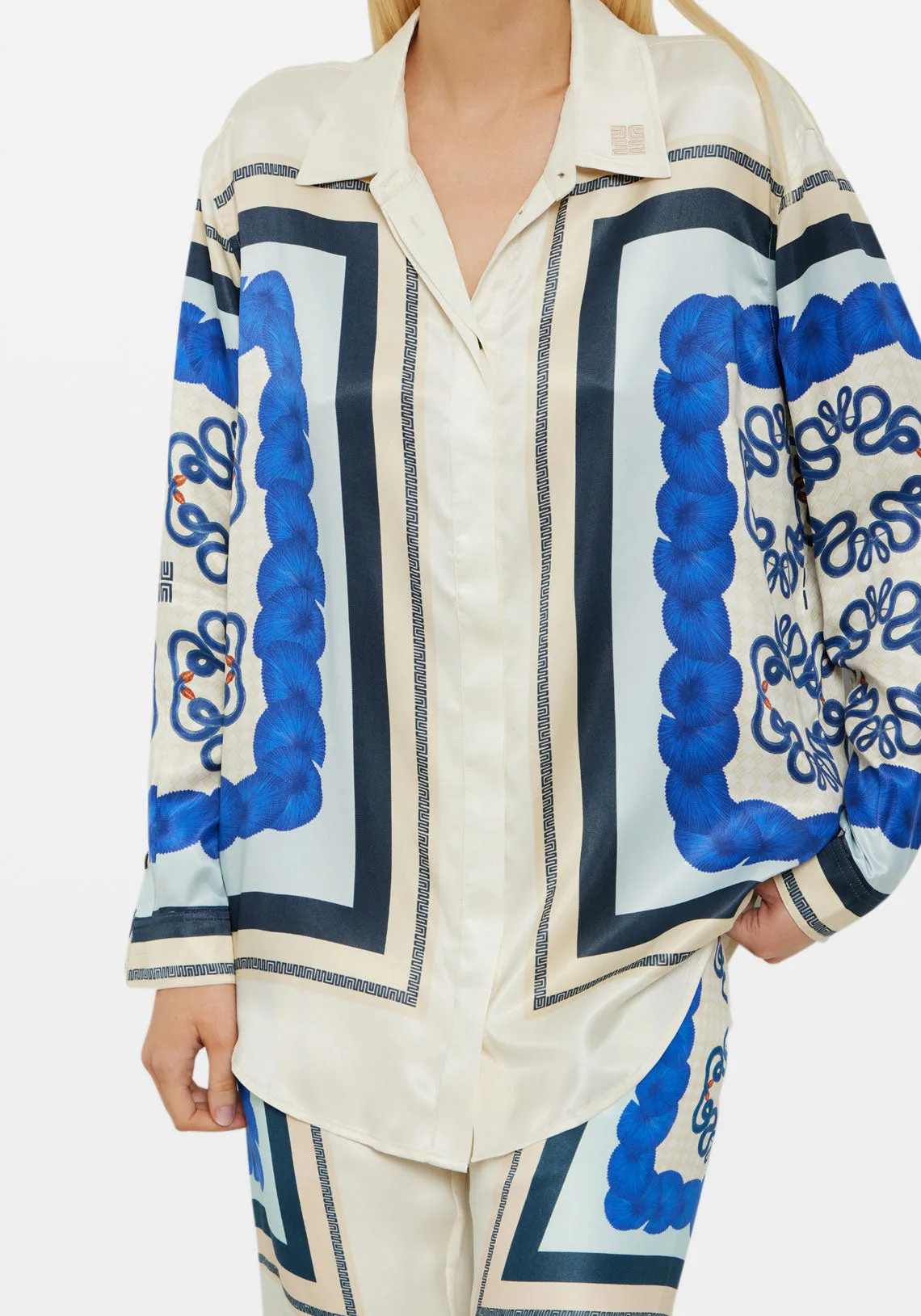 YIN BLUE DIAMOND LS SHIRT