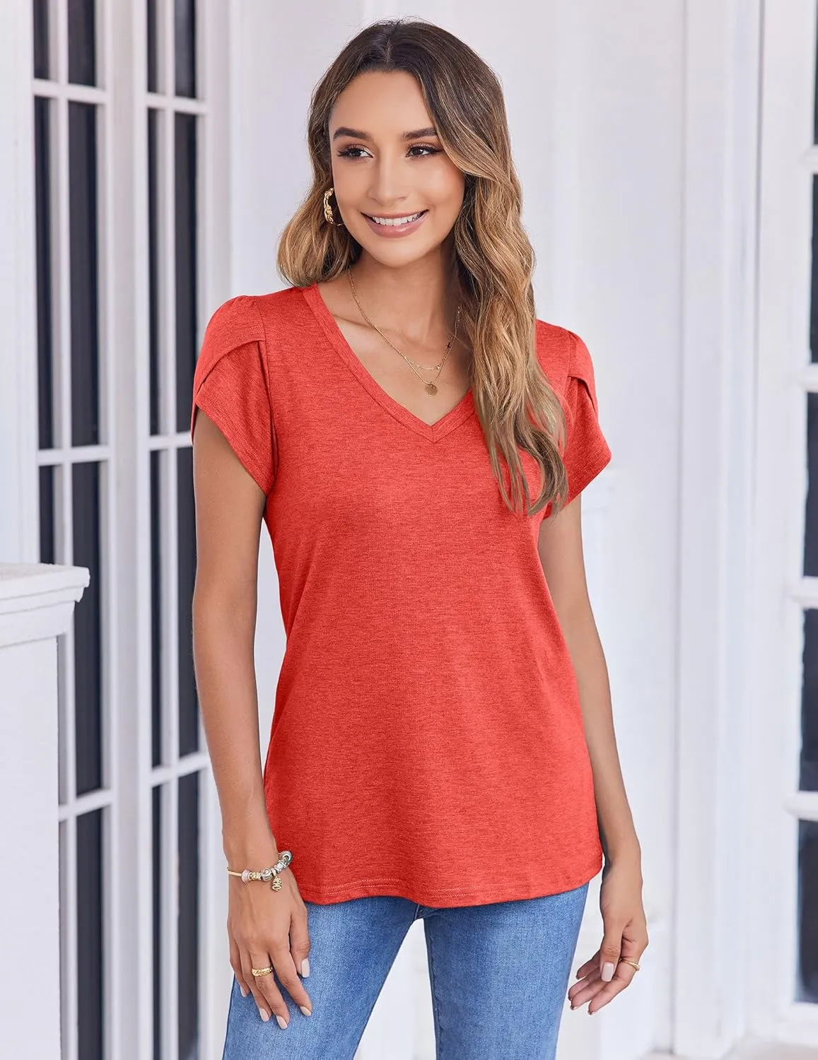 Zeagoo Women's T-Shirts Short Sleeve Casual Tops (DE Only)