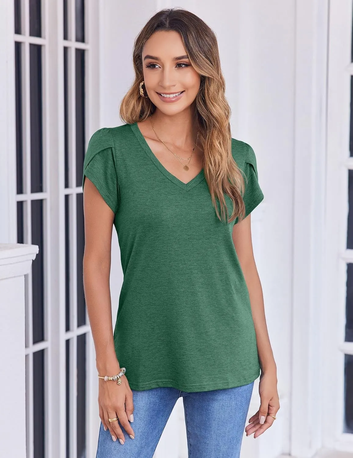 Zeagoo Women's T-Shirts Short Sleeve Casual Tops (DE Only)