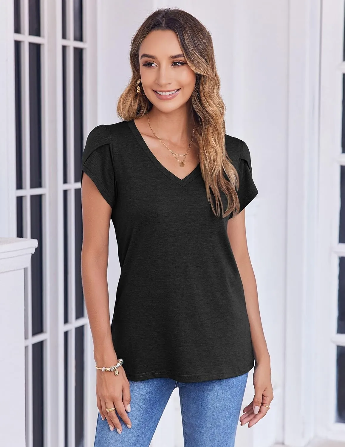 Zeagoo Women's T-Shirts Short Sleeve Casual Tops (DE Only)