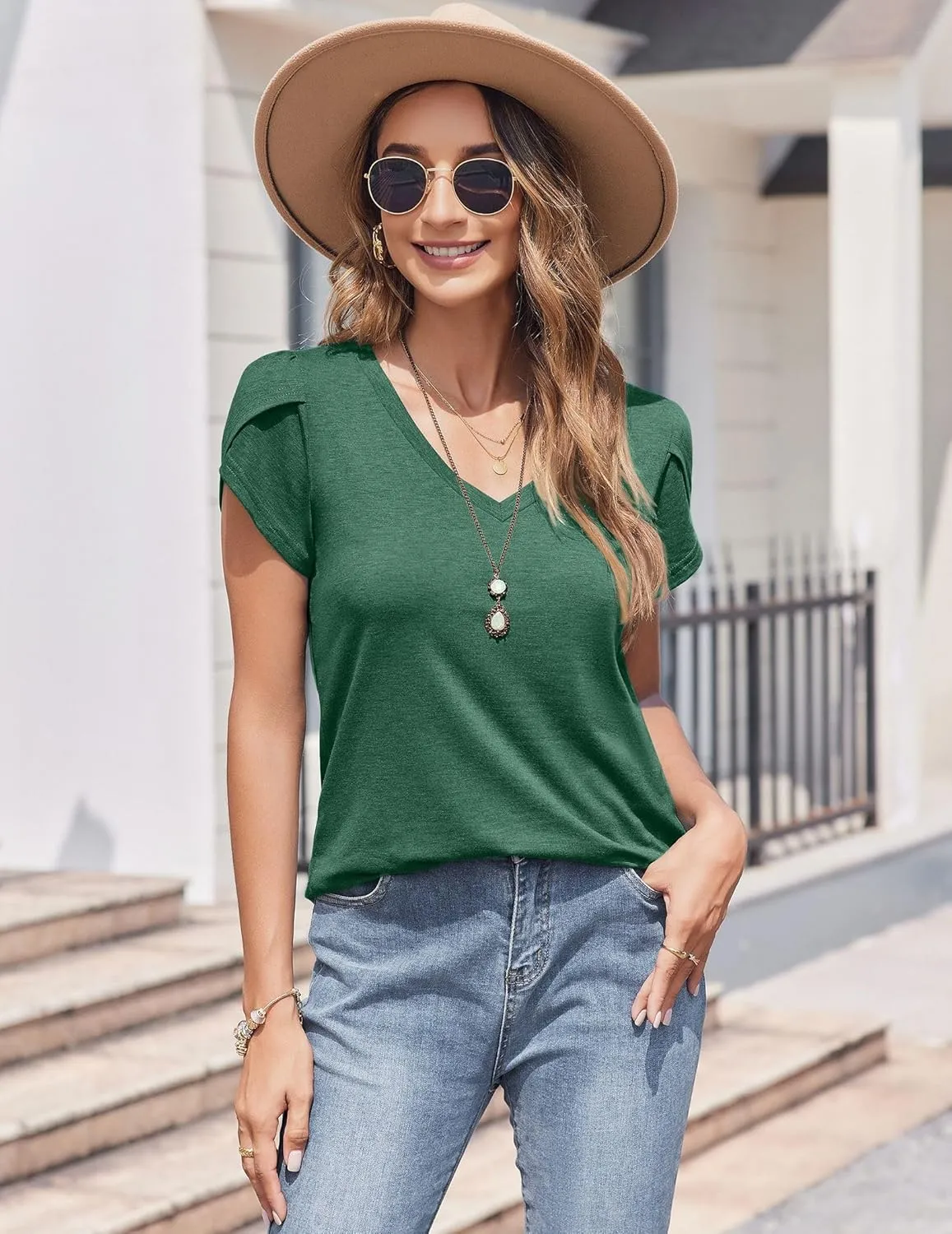 Zeagoo Women's T-Shirts Short Sleeve Casual Tops (DE Only)